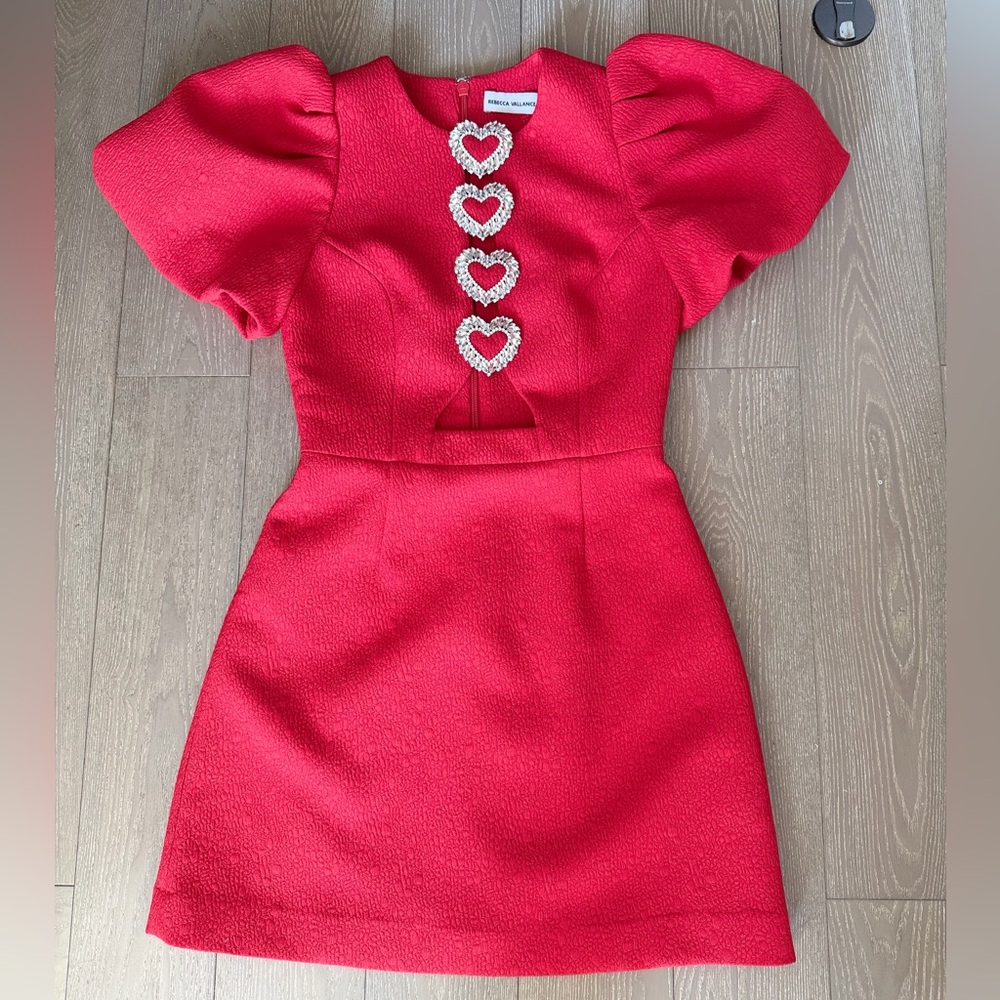 Rebecca Vallance Vibrant Red Mini Dress - Picture 4 of 16